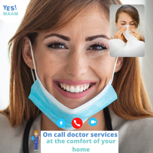 Doctor on video call