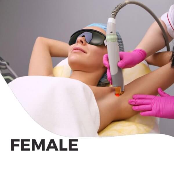 Fullbody laser hair removal for women